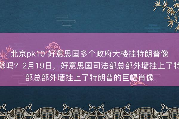 北京pk10 好意思国多个政府大楼挂特朗普像，下台后会被清除吗？2月19日，好意思国司法部总部外墙挂上了特朗普的巨幅肖像